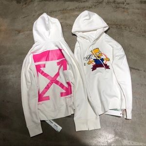 simpsons off white hoodie